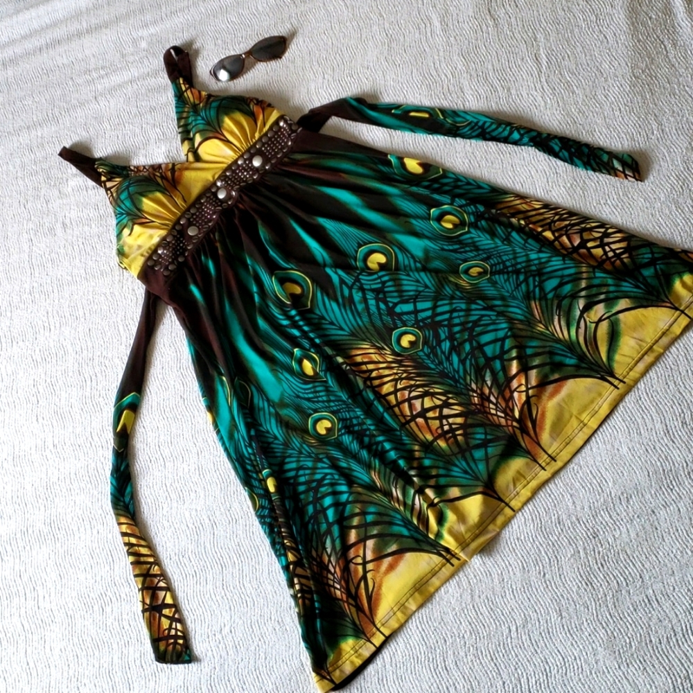 Padded Peacock Sundress